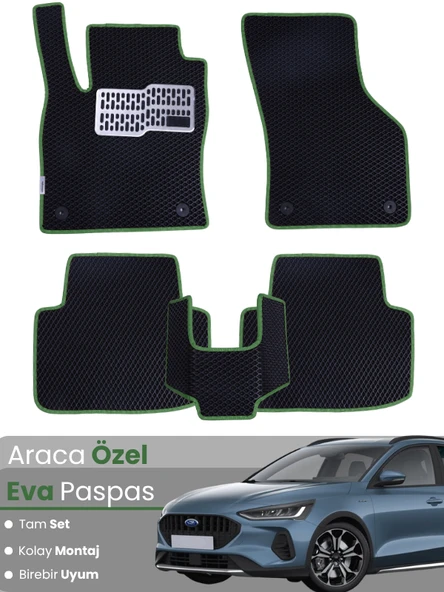 FORD FOCUS 5 HATCHBACK (2024-2025) Uyumlu EVA Paspas Tam Set–Araca Özel,Su Geçirmez ürün görseli 1