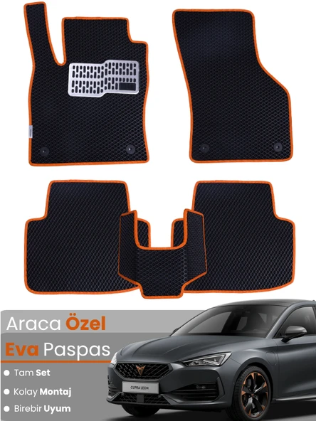 CUPRA LEON (2022-2024) Uyumlu EVA Paspas Tam Set–Araca Özel,Su Geçirmez,Kolay Montaj ürün görseli 1