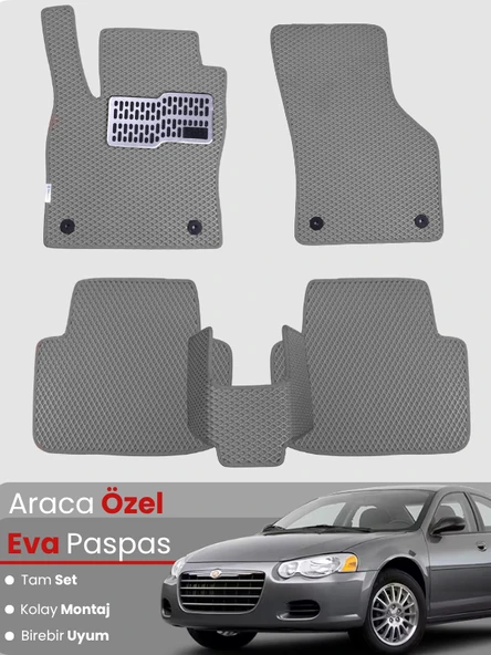 CHRYSLER SEBRİNG (2007-2010) Uyumlu EVA Paspas Tam Set–Araca Özel,Su Geçirmez,Kolay Montaj ürün görseli 1