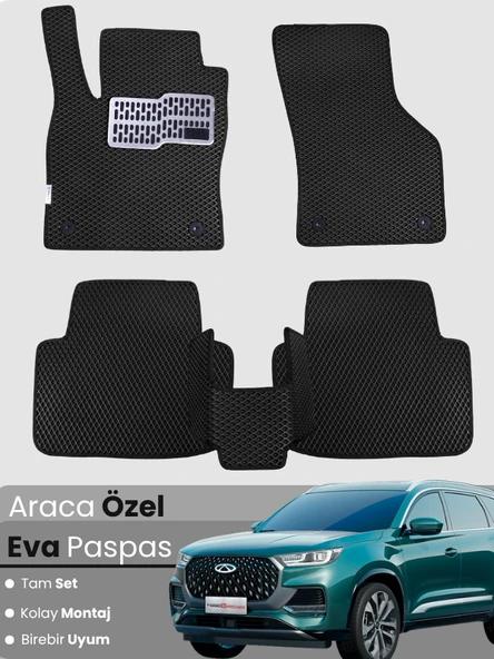 CHERY TİGGO8 AVANTGARDE (2024-2025) Uyumlu EVA Paspas Tam Set–Araca Özel,Su Geçirmez,Kolay Montaj ürün görseli 1