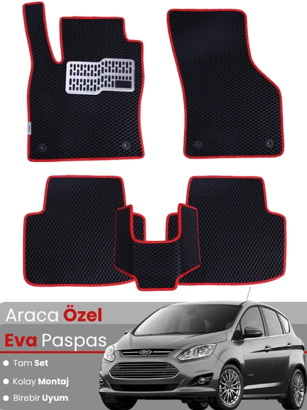 FORD C-MAX (2011-2024) Uyumlu EVA Paspas Tam Set–Araca Özel,Su Geçirmez,Hızlı ve Kolay Montaj ürün görseli 1