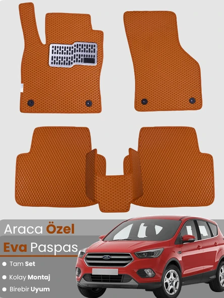 FORD KUGA 2 (2013-2019) Uyumlu EVA Paspas Tam Set–Araca Özel,Su Geçirmez,Kolay Montaj ürün görseli 1
