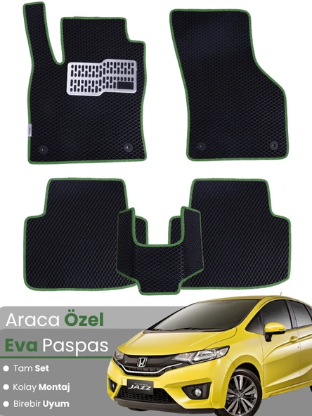 HONDA JAZZ HATCHBACK (2012-2014) Uyumlu EVA Paspas Tam Set–Araca Özel,Kolay Montaj ürün görseli 1