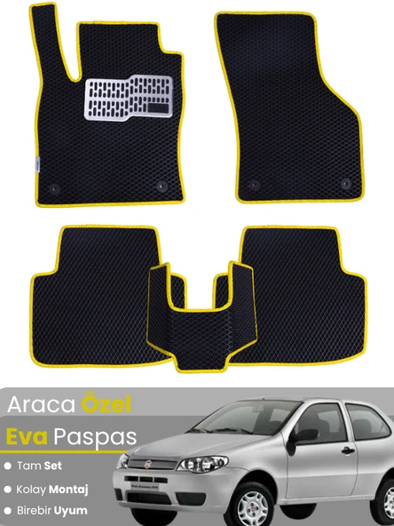 FİAT LİNEA (2007-2018) Uyumlu EVA Paspas Tam Set–Araca Özel,Su Geçirmez,Hızlı ve Kolay Montaj ürün görseli 1