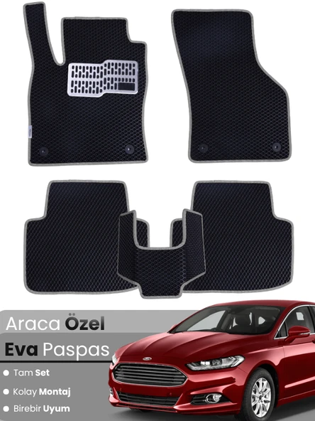FORD MONDEO (2015-2022) Uyumlu EVA Paspas Tam Set–Araca Özel,Su Geçirmez,Kolay Montaj ürün görseli 1