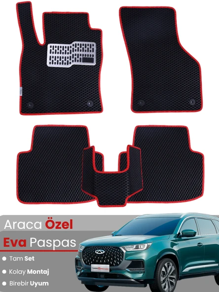CHERY TİGGO8 AVANTGARDE (2024-2025) Uyumlu EVA Paspas Tam Set–Araca Özel,Su Geçirmez,Kolay Montaj ürün görseli 1