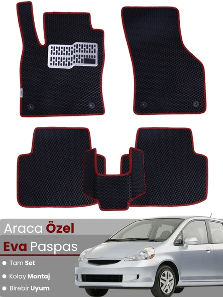 HONDA JAZZ HATCHBACK (2002-2008) Uyumlu EVA Paspas Tam Set–Araca Özel,Kolay Montaj ürün görseli 1