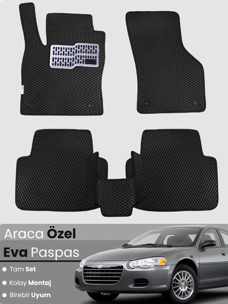 CHRYSLER SEBRİNG (2007-2010) Uyumlu EVA Paspas Tam Set–Araca Özel,Su Geçirmez,Kolay Montaj ürün görseli 1