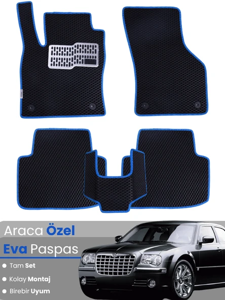 CHRYSLER 300C (2004-2011) Uyumlu EVA Paspas Tam Set–Araca Özel,Su Geçirmez,Kolay Montaj ürün görseli 1