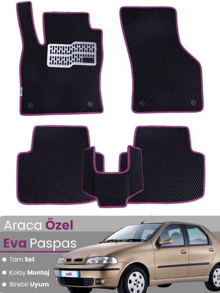 FİAT ALBEA (2002-2005) Uyumlu EVA Paspas Tam Set–Araca Özel,Su Geçirmez,Kolay Montaj ürün görseli 1