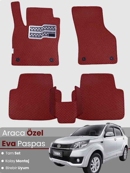 DAHİATSU TERİOS (1997-2005) Uyumlu EVA Paspas Tam Set–Araca Özel,Su Geçirmez,Kolay Montaj ürün görseli 1