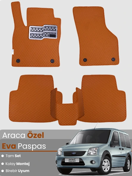 FORD CONNECT (2002-2013) Uyumlu EVA Paspas Tam Set–Araca Özel,Su Geçirmez,Kolay Montaj ürün görseli 1