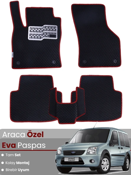 FORD CONNECT (2002-2013) Uyumlu EVA Paspas Tam Set–Araca Özel,Su Geçirmez,Kolay Montaj ürün görseli 1