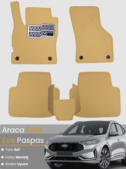 FORD KUGA 3 (2019-2024) Uyumlu EVA Paspas Tam Set–Araca Özel,Su Geçirmez,Kolay Montaj ürün görseli 1