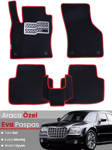CHRYSLER 300C (2004-2011) Uyumlu EVA Paspas Tam Set–Araca Özel,Su Geçirmez,Kolay Montaj ürün görseli 1