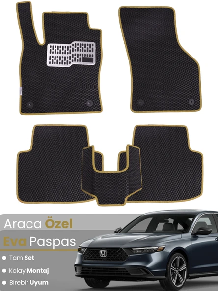 HONDA ACCORD (2018-2024) Uyumlu EVA Paspas Tam Set–Araca Özel,Su Geçirmez,Kolay Montaj ürün görseli 1