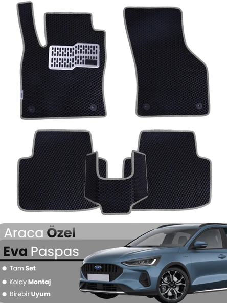 FORD FOCUS 5 HATCHBACK (2024-2025) Uyumlu EVA Paspas Tam Set–Araca Özel,Su Geçirmez ürün görseli 1