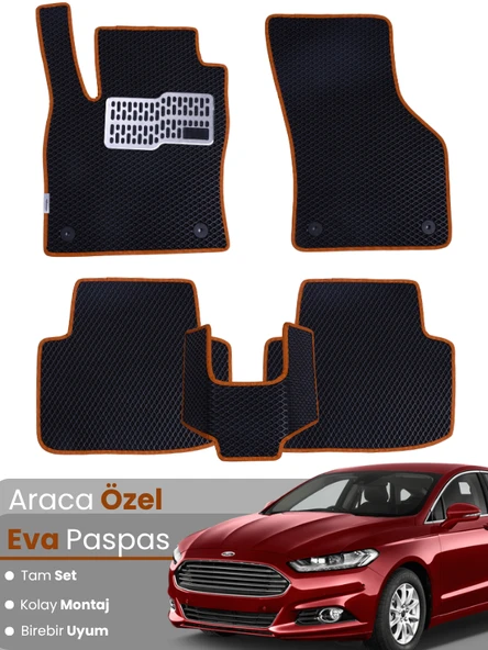 FORD MONDEO (2015-2022) Uyumlu EVA Paspas Tam Set–Araca Özel,Su Geçirmez,Kolay Montaj ürün görseli 1