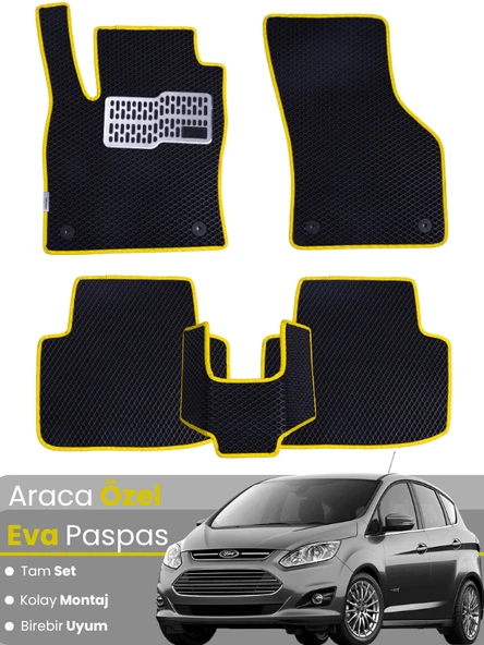 FORD C-MAX (2011-2024) Uyumlu EVA Paspas Tam Set–Araca Özel,Su Geçirmez,Hızlı ve Kolay Montaj ürün görseli 1
