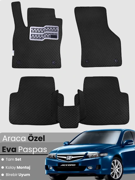 HONDA ACCORD (2002-2007) Uyumlu EVA Paspas Tam Set–Araca Özel,Su Geçirmez,Kolay Montaj ürün görseli 1