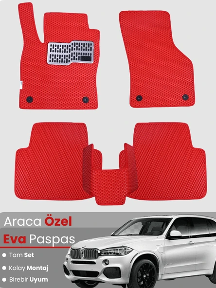 BMW X5 F15 (2013-2019) Uyumlu EVA Paspas Tam Set–Araca Özel,Su Geçirmez,Hızlı ve Kolay Montaj ürün görseli 1