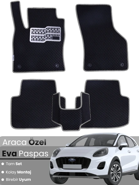 FORD PUMA (2020-2024) Uyumlu EVA Paspas Tam Set–Araca Özel,Su Geçirmez,Kolay Montaj ürün görseli 1