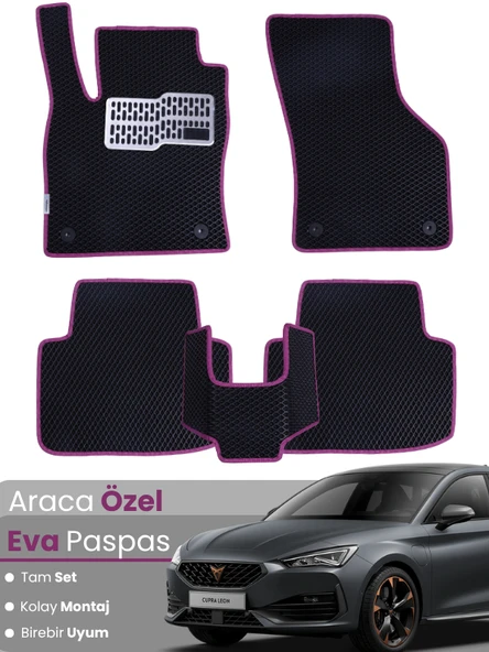 CUPRA LEON (2022-2024) Uyumlu EVA Paspas Tam Set–Araca Özel,Su Geçirmez,Kolay Montaj ürün görseli 1