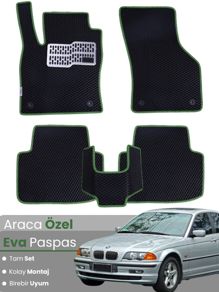 BMW 3 SERİSİ E46 (1997-2006) Uyumlu EVA Paspas Tam Set–Araca Özel,Su Geçirmez,Kolay Montaj ürün görseli 1