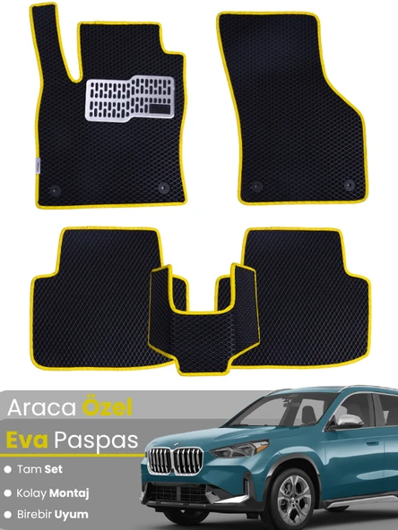 BMW X1 G45 (2022-2025) Uyumlu EVA Paspas Tam Set–Araca Özel,Su Geçirmez,Hızlı ve Kolay Montaj ürün görseli 1