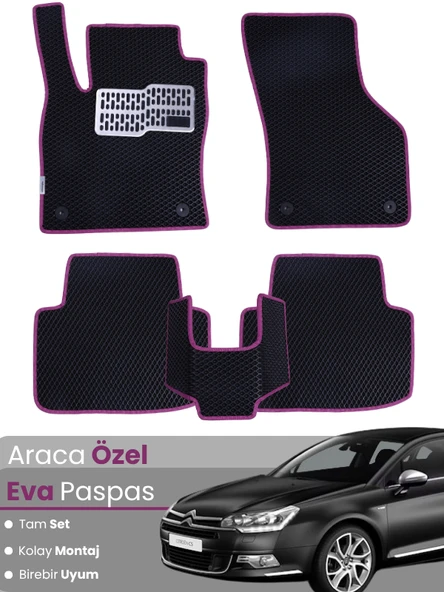 CİTROEN C5 (2008-2017) Uyumlu EVA Paspas Tam Set–Araca Özel,Su Geçirmez,Hızlı ve Kolay Montaj ürün görseli 1