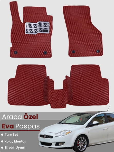 FİAT BRAVO (2007-2014) Uyumlu EVA Paspas Tam Set–Araca Özel,Su Geçirmez,Kolay Montaj ürün görseli 1