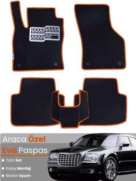 CHRYSLER 300C (2004-2011) Uyumlu EVA Paspas Tam Set–Araca Özel,Su Geçirmez,Kolay Montaj ürün görseli 1