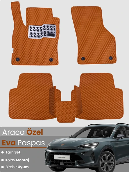 CUPRA FORMENTOR (2024-2025) Uyumlu EVA Paspas Tam Set–Araca Özel,Su Geçirmez,Kolay Montaj ürün görseli 1