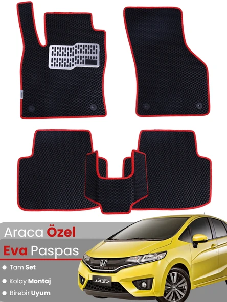 HONDA JAZZ HATCHBACK (2012-2014) Uyumlu EVA Paspas Tam Set–Araca Özel,Kolay Montaj ürün görseli 1