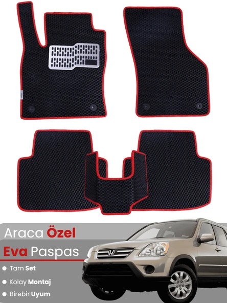 HONDA CRV 2 (2002-2006) Uyumlu EVA Paspas Tam Set–Araca Özel,Kolay Montaj,Su Geçirmez ürün görseli 1