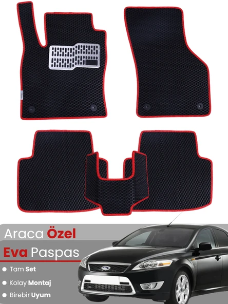 FORD MONDEO (2007-2014) Uyumlu EVA Paspas Tam Set–Araca Özel,Su Geçirmez,Kolay Montaj ürün görseli 1