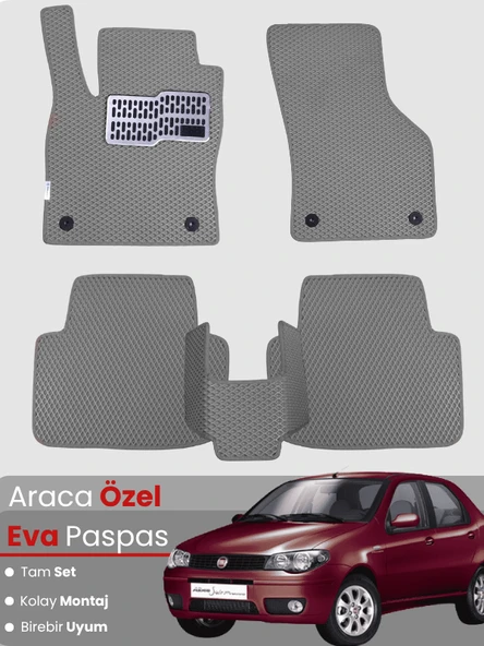 FİAT ALBEA (2006-2012) Uyumlu EVA Paspas Tam Set–Araca Özel,Su Geçirmez,Kolay Montaj ürün görseli 1