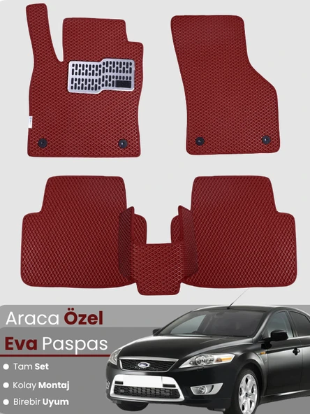 FORD MONDEO (2007-2014) Uyumlu EVA Paspas Tam Set–Araca Özel,Su Geçirmez,Kolay Montaj ürün görseli 1
