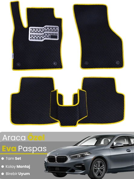 BMW 2 SERİSİ F44 (2020-2025) Uyumlu EVA Paspas Tam Set–Araca Özel,Su Geçirmez,Kolay Montaj ürün görseli 1