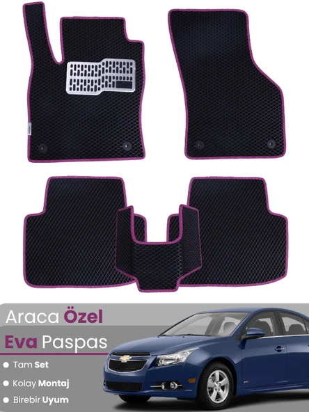 CHEVROLET CRUZE (2008-2014) Uyumlu EVA Paspas Tam Set–Araca Özel,Su Geçirmez,Kolay Montaj ürün görseli 1