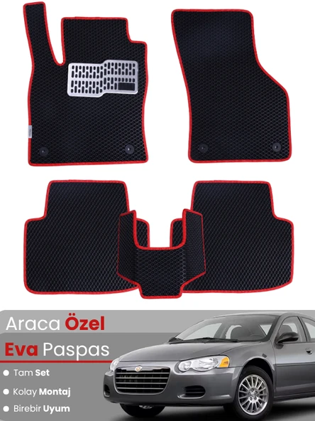 CHRYSLER SEBRİNG (2007-2010) Uyumlu EVA Paspas Tam Set–Araca Özel,Su Geçirmez,Kolay Montaj ürün görseli 1