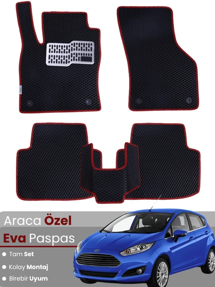 FORD FİESTA (2009-2016) Uyumlu EVA Paspas Tam Set–Araca Özel,Su Geçirmez,Kolay Montaj ürün görseli 1