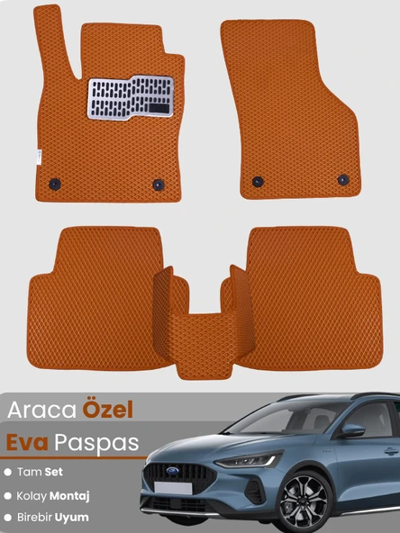 FORD FOCUS 5 HATCHBACK (2024-2025) Uyumlu EVA Paspas Tam Set–Araca Özel,Su Geçirmez ürün görseli 1