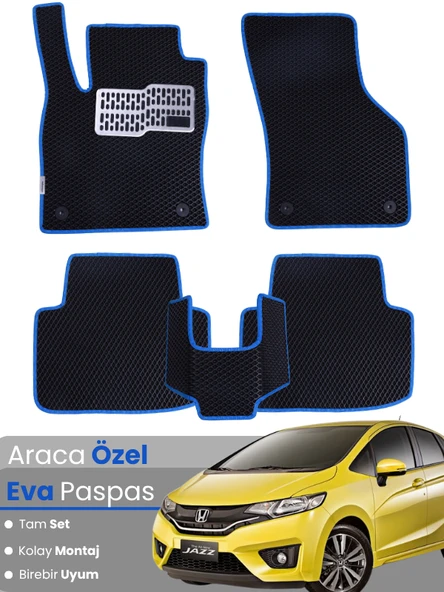 HONDA JAZZ HATCHBACK (2012-2014) Uyumlu EVA Paspas Tam Set–Araca Özel,Kolay Montaj ürün görseli 1