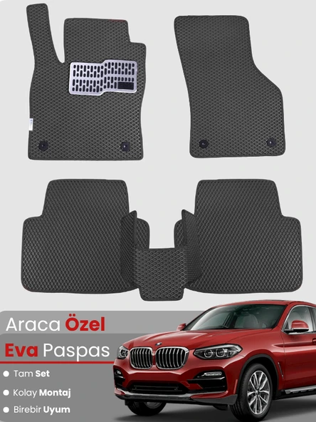 BMW X4 F26 (2014-2019) Uyumlu EVA Paspas Tam Set–Araca Özel,Su Geçirmez,Hızlı ve Kolay Montaj ürün görseli 1