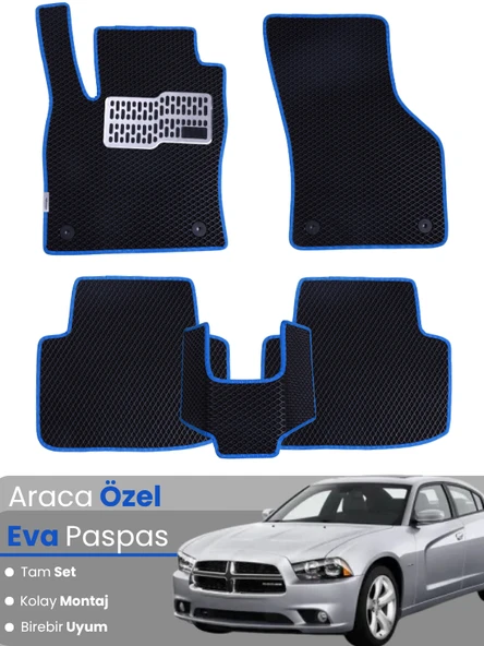 DODGE CHARGER (2011-2015) Uyumlu EVA Paspas Tam Set–Araca Özel,Su Geçirmez,Kolay Montaj ürün görseli 1