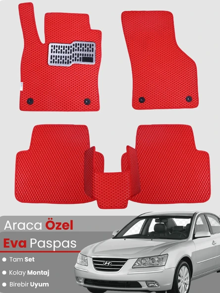 HYUNDAİ SONATA (2005-2010) Uyumlu EVA Paspas Tam Set–Araca Özel,Kolay Montaj,Su Geçirmez ürün görseli 1