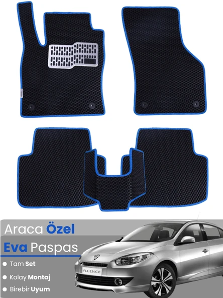RENAULT FLUENCE (2009-2014) Uyumlu EVA Paspas Tam Set–Oto Paspas,Araca Özel ürün görseli 1