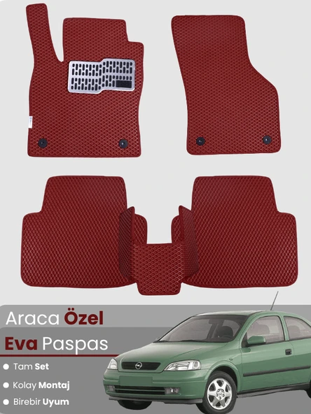 OPEL ASTRA G (1998-2004) Uyumlu EVA Paspas Tam Set–Araca Özel,Kolay Montaj,Su Geçirmez ürün görseli 1
