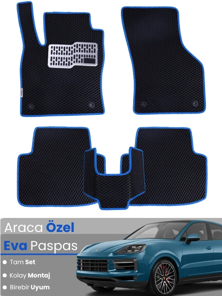 PORSCHE CAYENNE COUPE (2018-2024) Uyumlu EVA Paspas Tam Set–Araca Özel,Oto Paspas ürün görseli 1